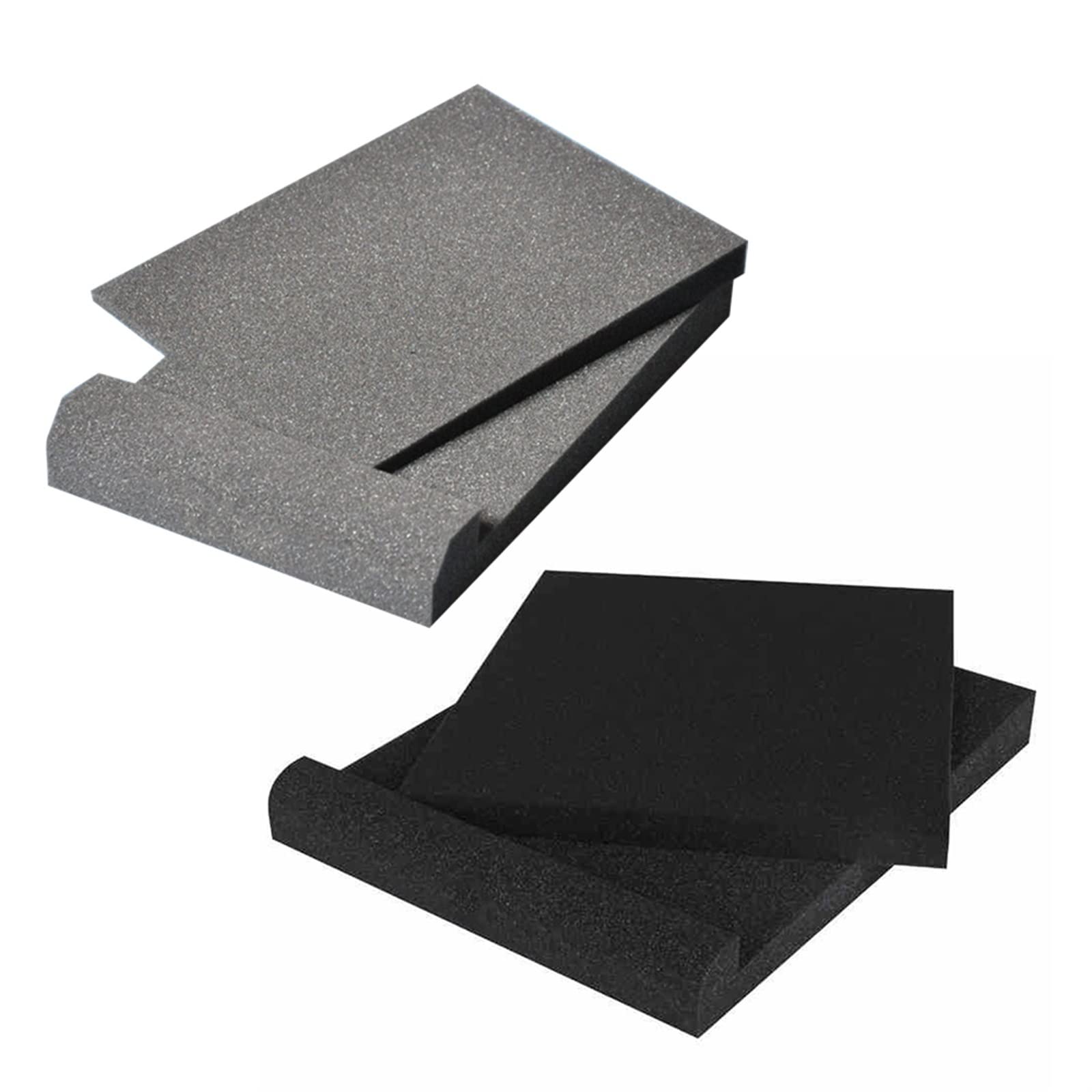 MELPHI Speaker Mounts Studio Monitor Isolation Pads High Density Acoustic Foam For Most Speaker Stands Piano Room Sound Reinforcement Cushion (Color : Gray)