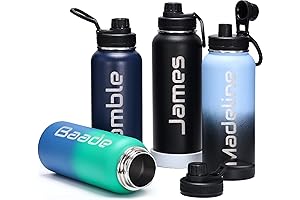 AIPNIS Personalized Stainless Steel Water Bottle