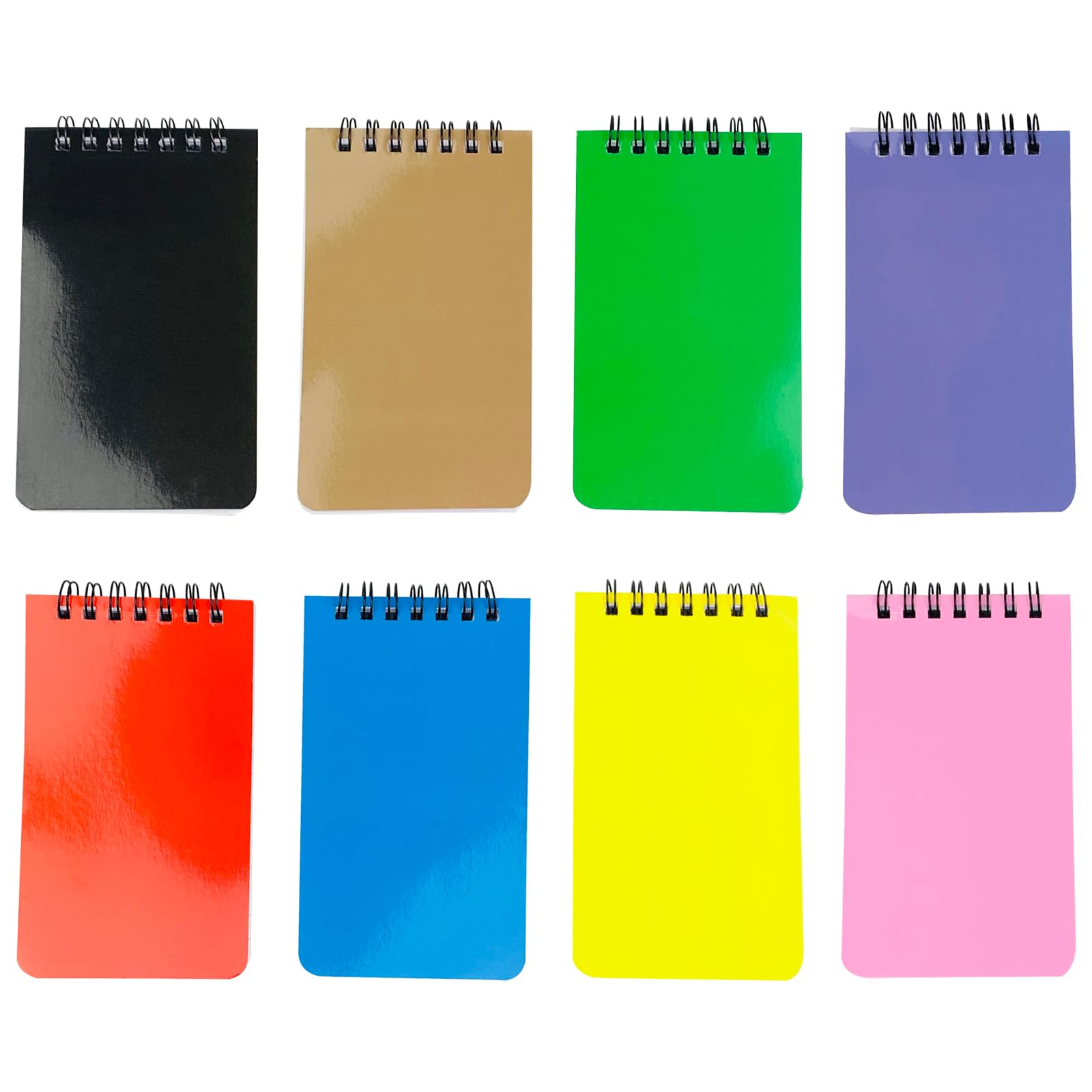 KTOJOY 8 Pack Pocket Notebook Small 3x5 Spiral Notepads With Lined Pages, Small Top Spiral Notebook Little Mini Memo Steno Note Pads for Outdoor Home Office College School - Image 2