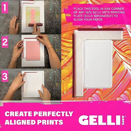 Gelli Arts Mini Perfect Placement Tool, Clear,GL850032668064, 12.7 cm x 35.56 cm - Image 2