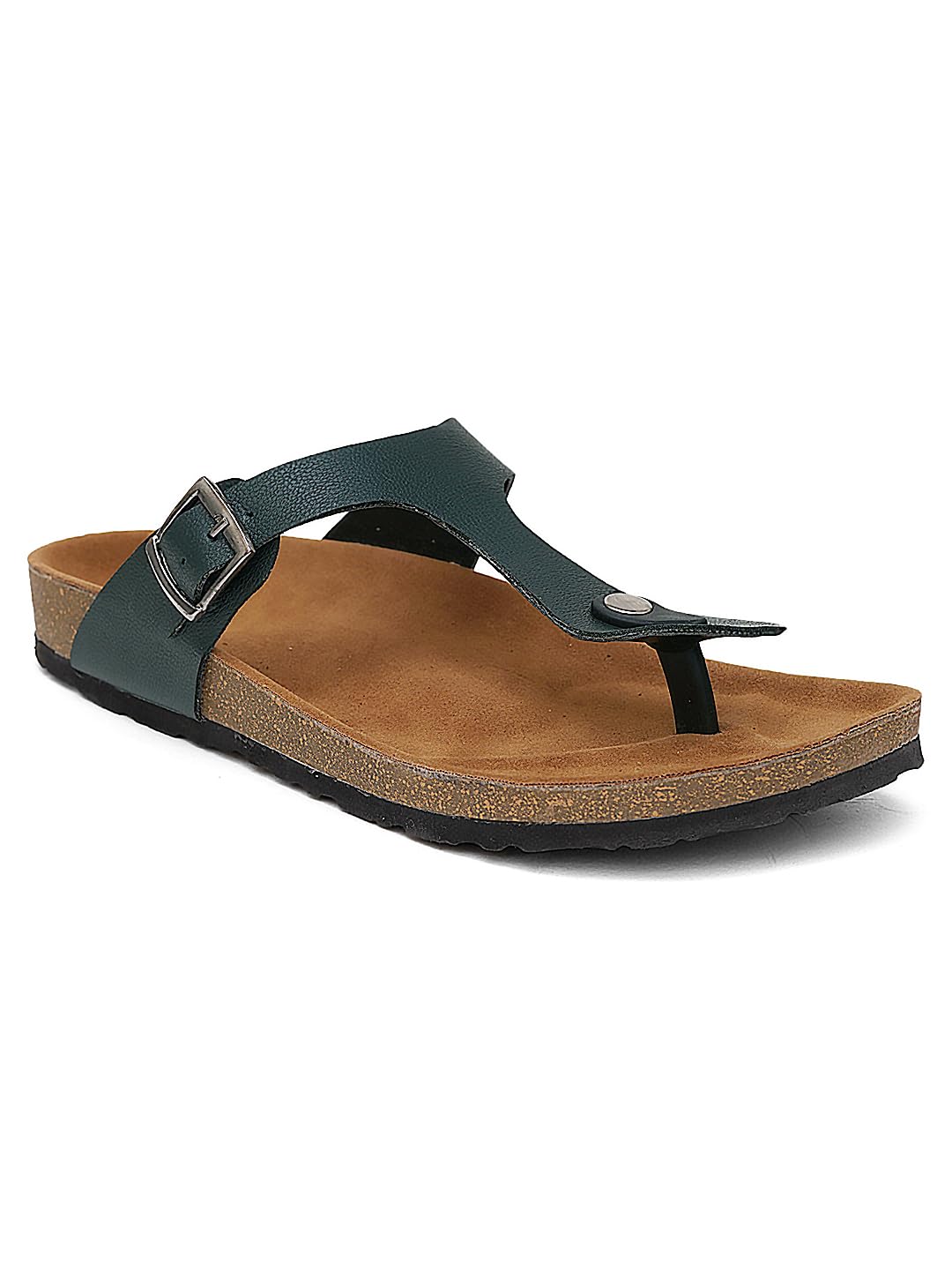 MOZAFIA Mens Olive Thong Sandals, Arch Support Slides with Adjustable Buckle Straps and Cork Footbed for ultimate comfort and Style (B0D1N8F49V) Amazon Price History, Amazon Price Tracker