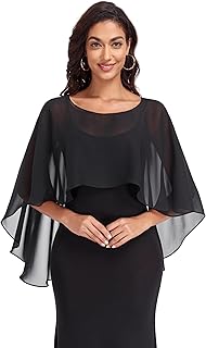 Sheer Shawls and Wraps for Evening Dresses Chiffon Capes for Women Soft ...