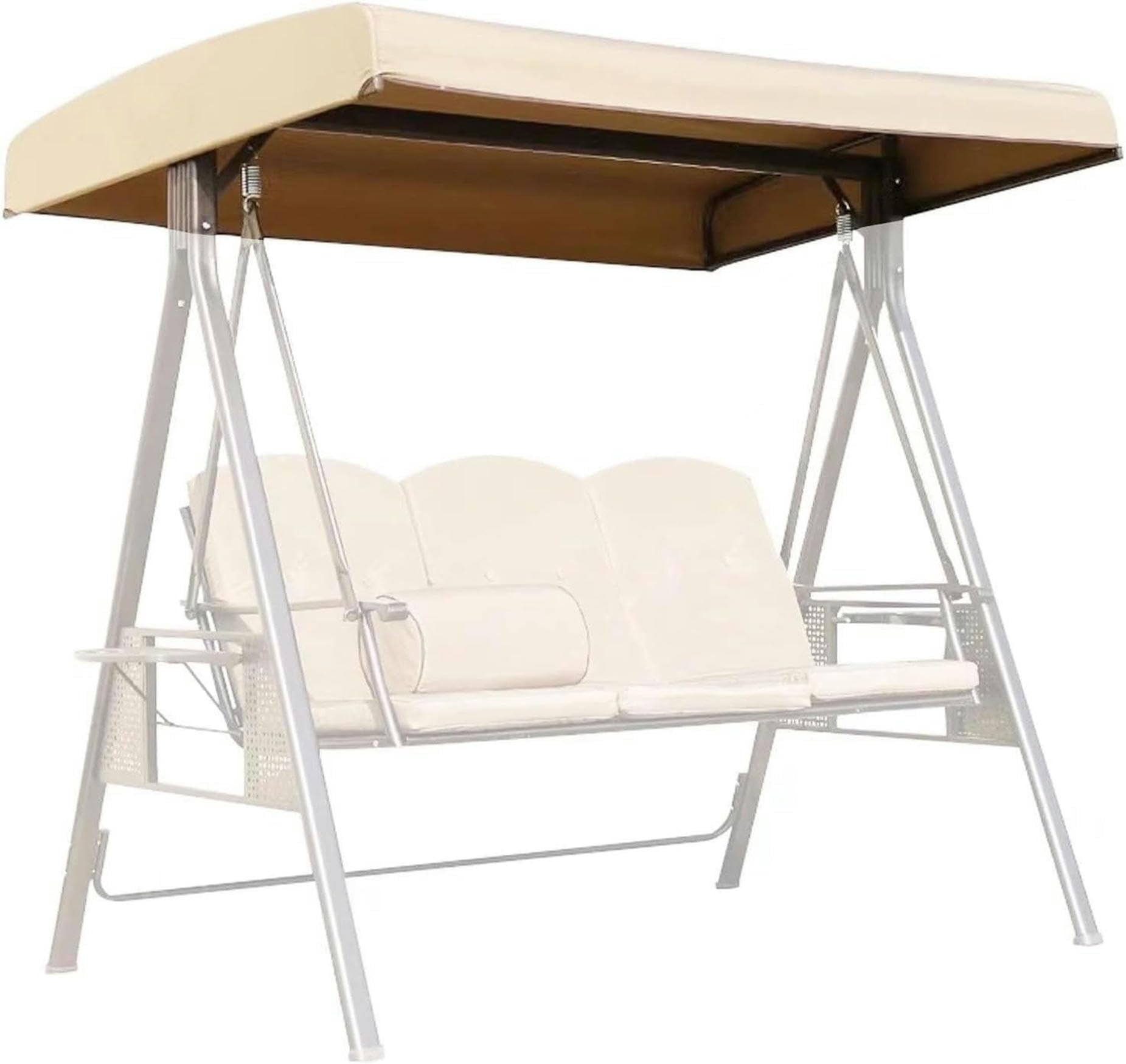Toile de rechange pour balancelle imperméable et anti-UV grise 190T