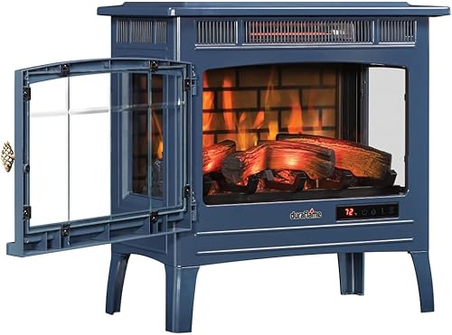 Miniatura 50 de Duraflame DFI-5010 - Estufa infrarroja en 3D para chimenea eléctrica con control remoto Negro,Bronce,Canela,Gris francés,Azul