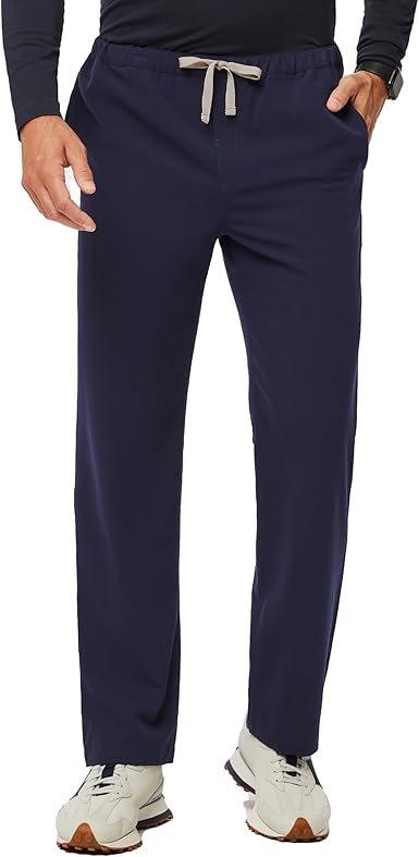 FIGS Pisco Basic Scrub Pants for Men — Structured Fit, Straight Leg, 4 Pockets, Anti-Wrinkle