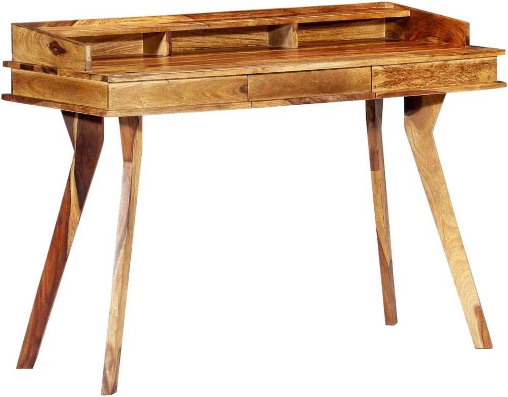 Writing Desk 45.3"x19.7"x33.5" Solid Cedar, Desk with