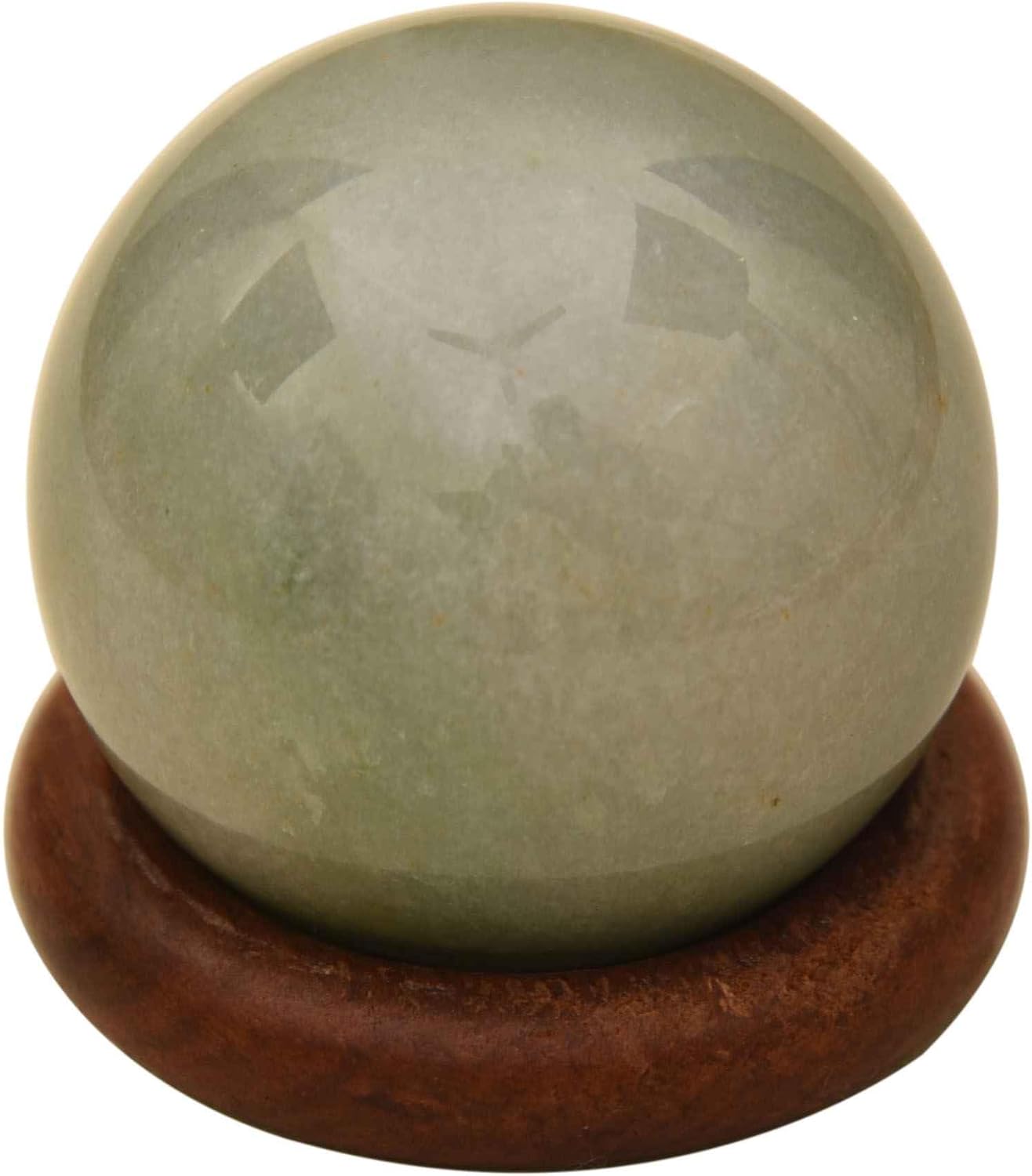 Reiki Healing Light Green Jade Sphere Ball Stone 50-60 mm Approx