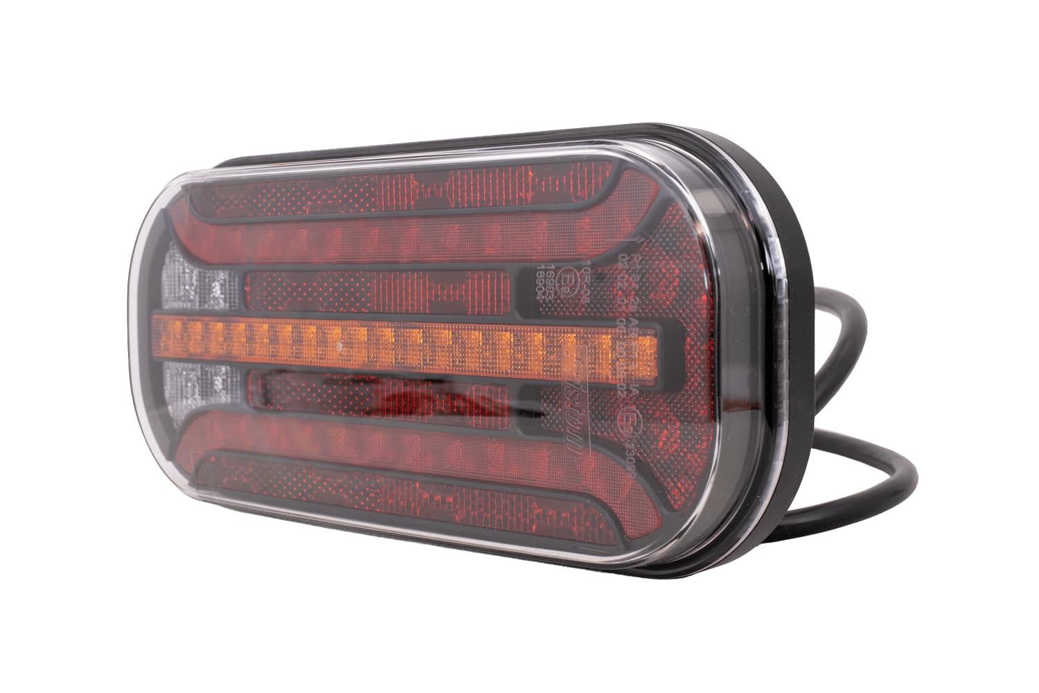 FRISTOM Fanale posteriore a LED FT-230 6 funzioni 12-36V per rimorchio e veicoli camion indicatore di direzione dinamico luce di stop fendinebbia riflettore
