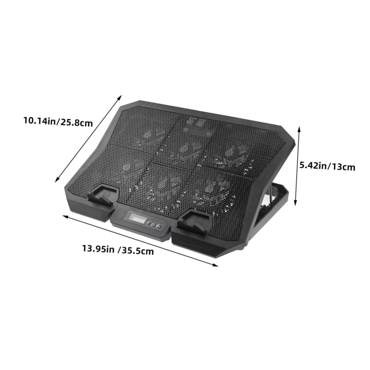 Gatuida Laptophalterung mit Verstellbarer Höhe Leiser Laptop-kühler Effiziente Wärmeableitung USB-anschluss Kompatibel mit Notebook Cooling Pad für Ruhigen Betrieb