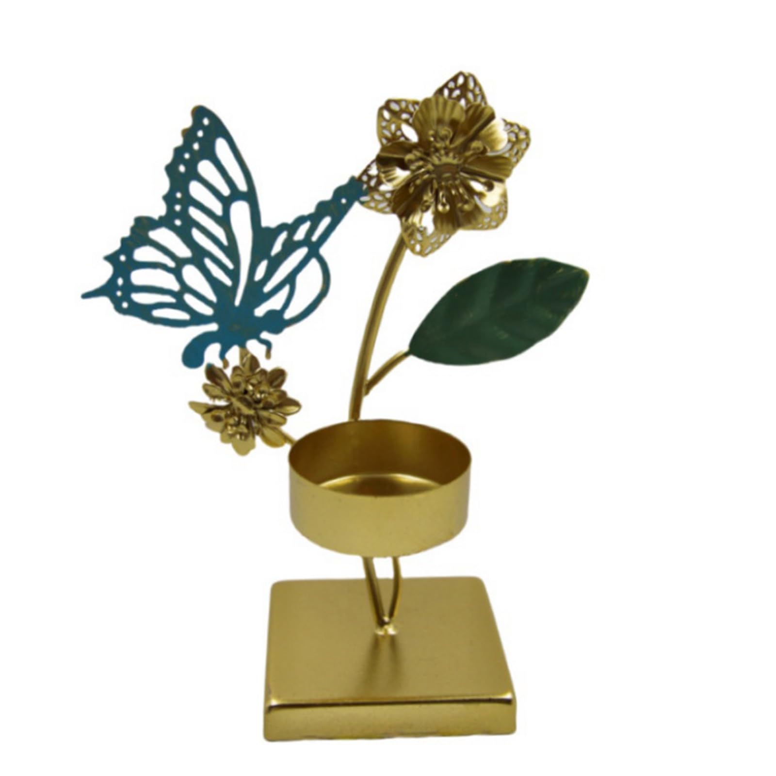 Msioytog H Older Metal Candlestick Unique Lamp Shape Desk Candlelight For Sophisticated Ome Decors Bedroom Wall Decoration