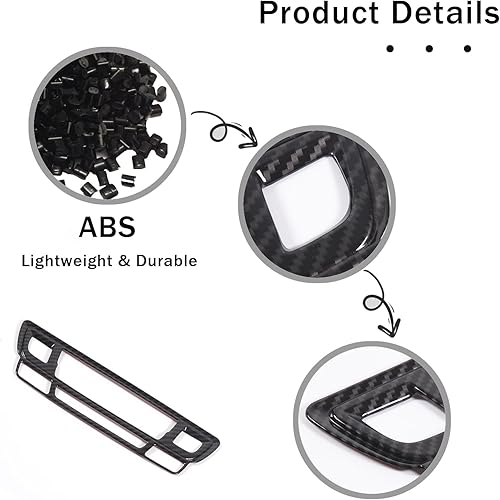 Miniatura 6 de Marco de botón de modo de aire acondicionado de consola central para Honda Pilot 2016-2022Honda Ridgeline 2017-2023Honda Passport 2019-2023,