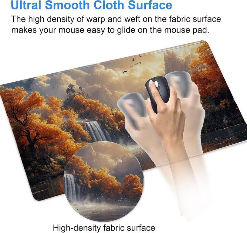 Tapis de souris grand format arbre deco nature bureau pour PC portable