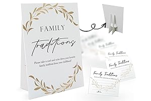 Golden Leaves Favorite Family Traditions Baby Shower Games Set