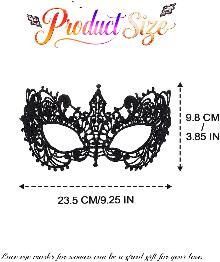 CLOACE Lace Masks Masquerade Mask Eye Covers Halloween Costume Carnival Eye Accessory for Women