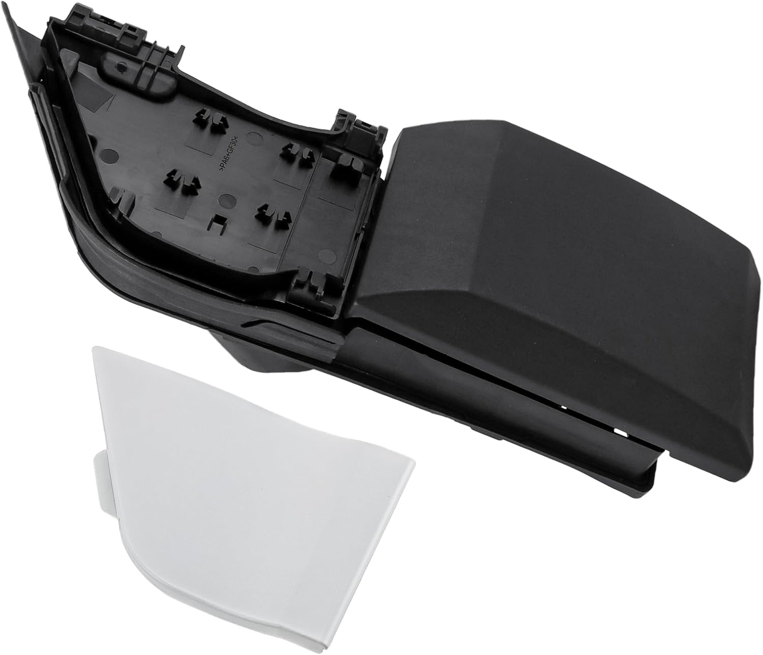 926-047 Fuel Gas Door kit & White Cover Compatible with Ford Transit Vans 150 250 350 350HD 2015-2023 Fuel Gas Filler Pocket Door Hinge and Housing Assembly