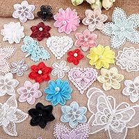 2 Toppe Ricamate 3D In Pizzo Con Perline Floreali - Rosa, Per Cucire Su Vestiti E Jeans - Foto 12