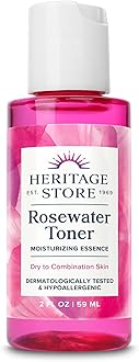 Rosewater Toner, Moisturizing Essence, 2 fl oz (59 ml), Heritage Store
