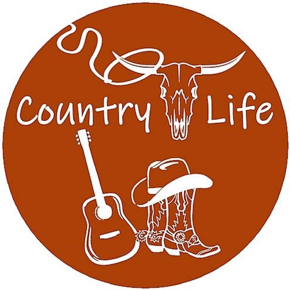 Andreas Silicone JO-LLCountry Non-Slip 6.25" Jar Opener, Easy Lid Opener, Made with Silicone and Fabric, Dishwasher Safe, Garlic Peeler, Country Life,