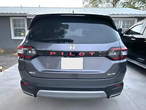 Miniatura 7 de Calcomanía de vinilo con letras o contorno de piloto compatible con Honda Pilot 2023-2026 | Va encima de las letras en la escotilla trasera del