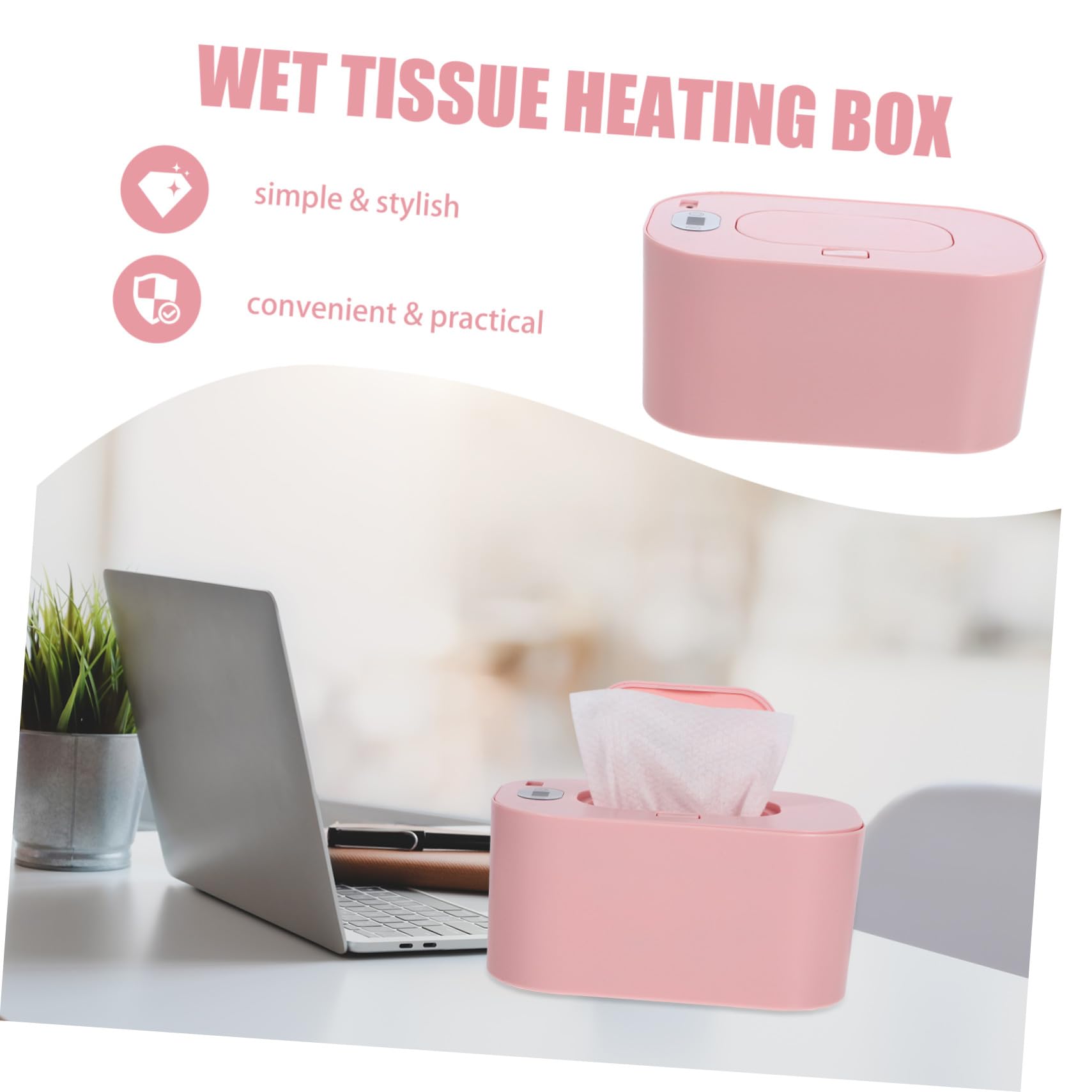 Calentador de Toallitas Húmedas Material Abs Portátil Ajuste de Temperatura y Diseño Fácil de Usar para Bebés para Uso Doméstico Seguro y Cómodo