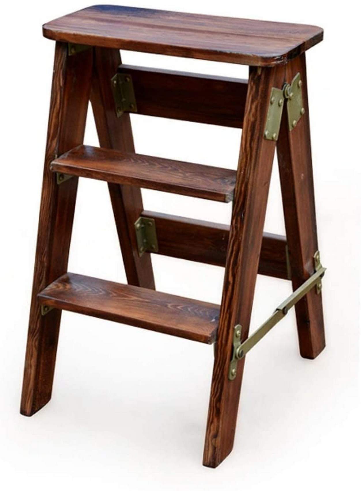Tabouret escabeau en bois pliable pour cuisine et salon moderne