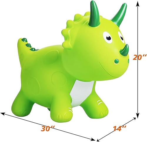 Miniatura 2 de ZHUYNXIR Juguete inflable de dinosaurio animoso, juguete de dinosaurio saltador, juguete de salto favorito de los niños. Perfecto para cumpleaños,