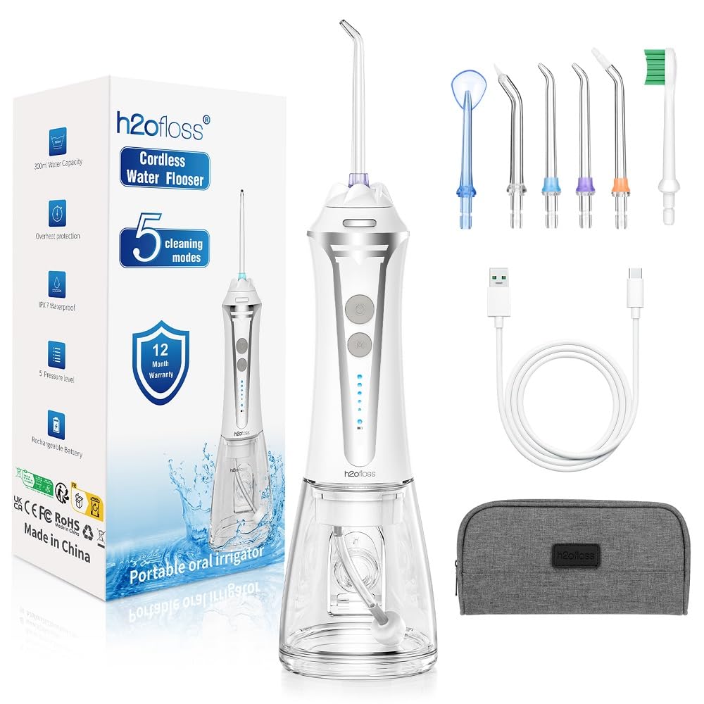 Amazon.co.jp: 口腔洗浄器h2oflossジェットウォッシャー USB充電式 5つ