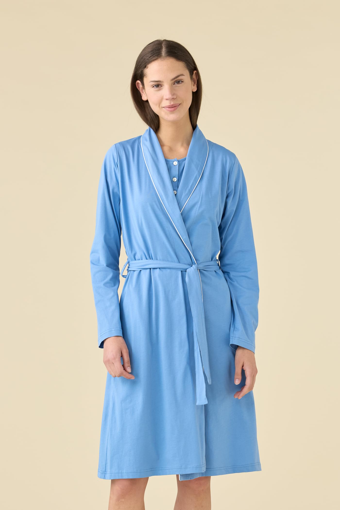 Noidinotte -Vestaglia donna estiva in cotone articolo essential.