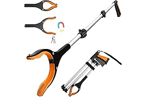 Extra Long Arm Reacher Grabber: Reaching Assist Tool for Elderly