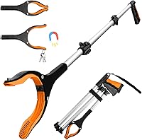 Vista 9 de Housolution Herramienta de agarre de alcance, agarradores extra largos de 43 pulgadas para ancianos, agarrador de garras de basura ligero y práctico