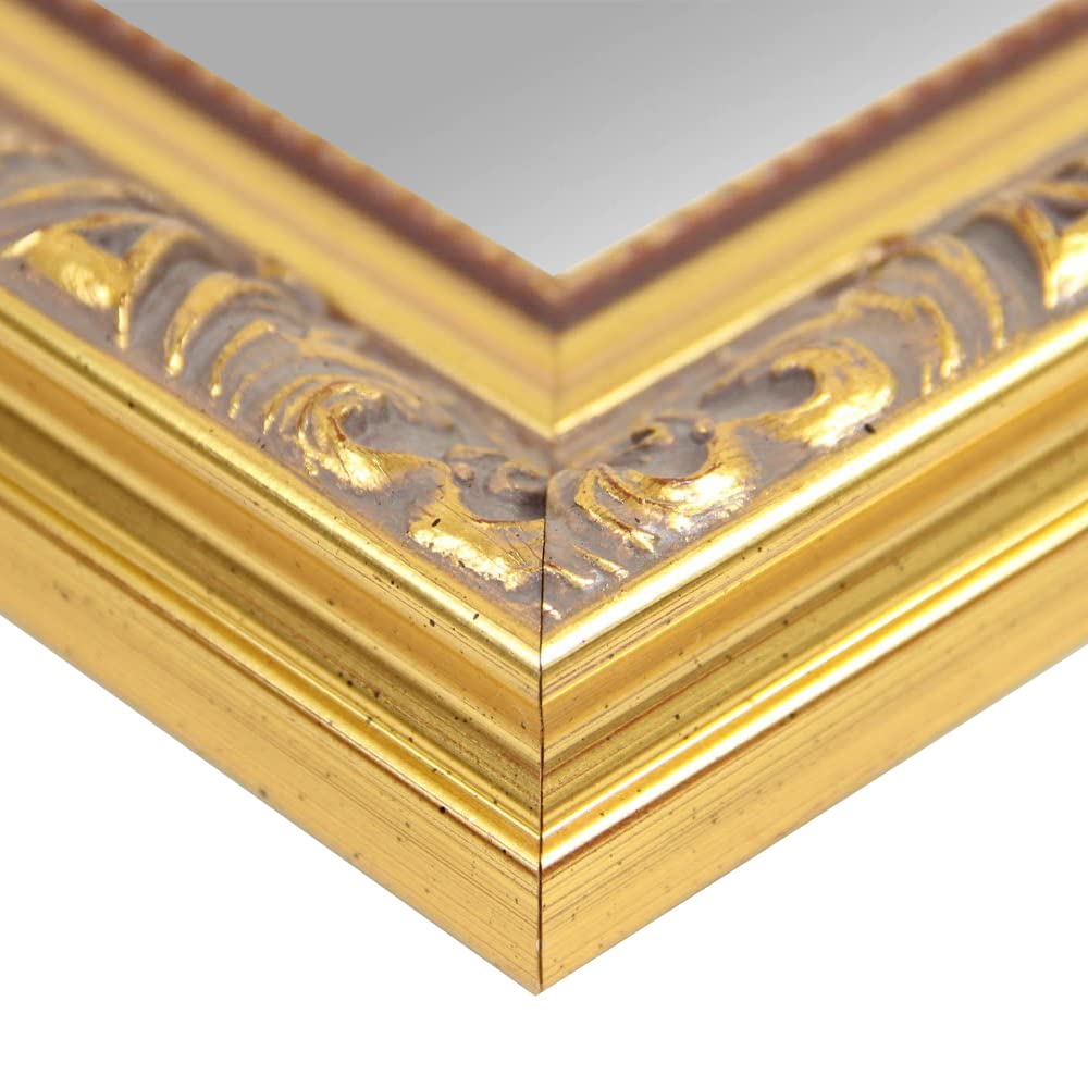 Online-GalleryKing Wandspiegel op maat 30 x 135 cm goud barok