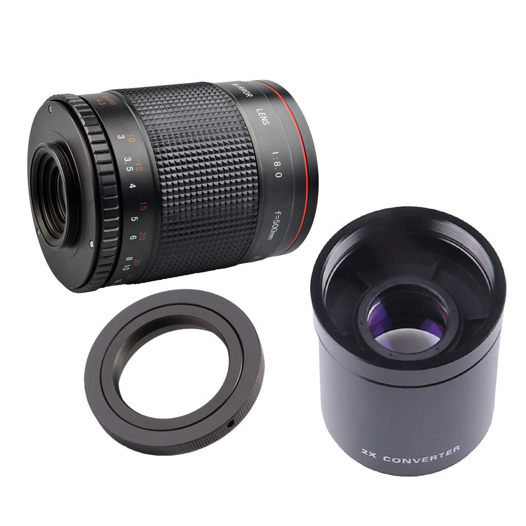 Amazon.co.jp: Almencla 500mm F/8 望遠ミラーレンズ + 2倍