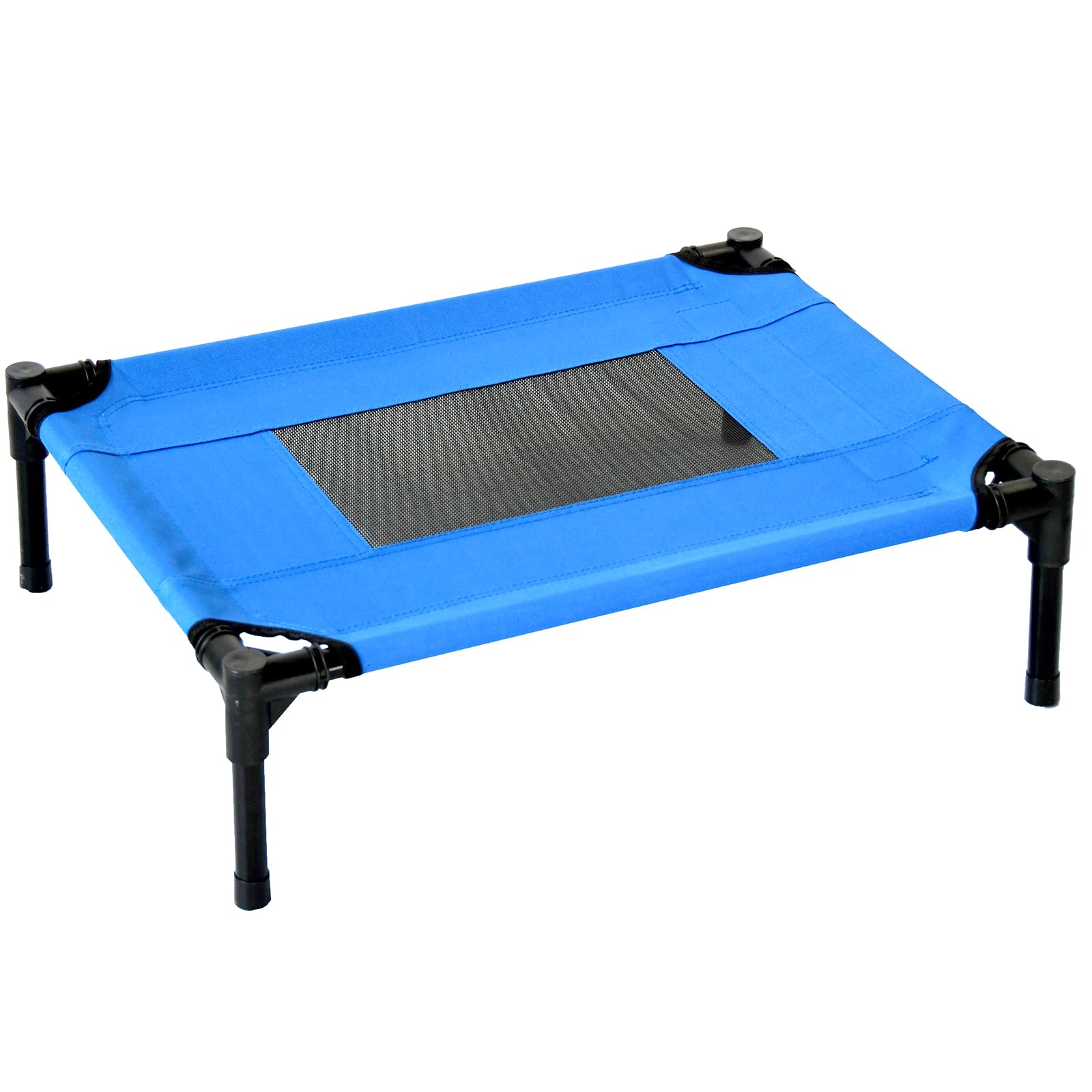 Actiaspet Elevated Dog Bed, Oxford 600D Mesh Pet Cot with Steel Frame for Indoor and Outdoor Use (Blue, Small) — image 1