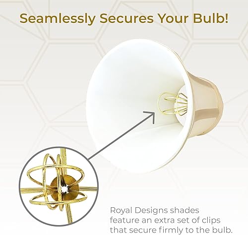 Vista 154 de Royal Designs, Inc. True Bell - Pantalla básica para lámpara Negro - 2 Pack