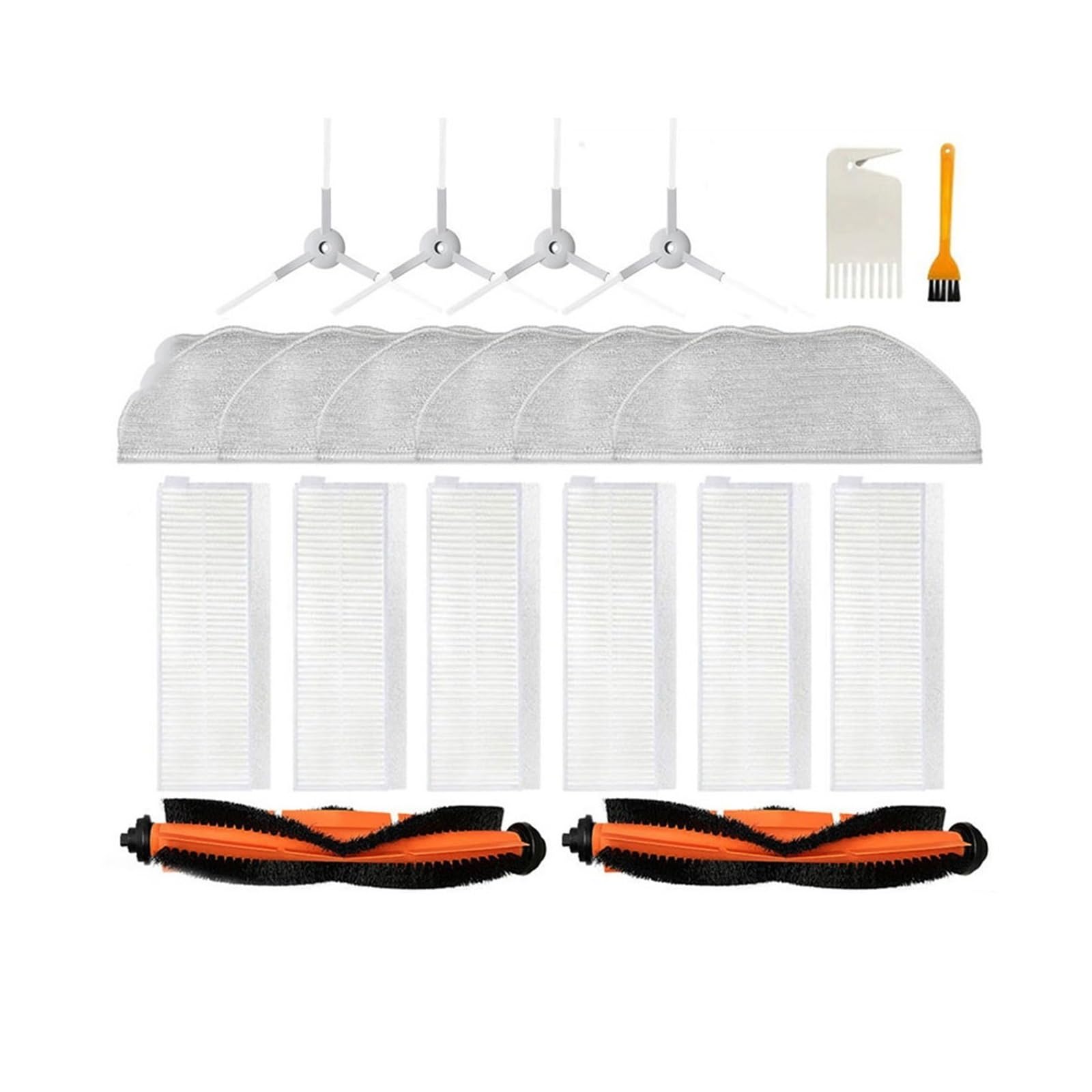 Compatible con Xiaomi Viomi V3 Max Robot aspirador cepillo lateral principal filtro Hepa fregona trapo repuestos accesorios V-RVCLM27B(Set 2)