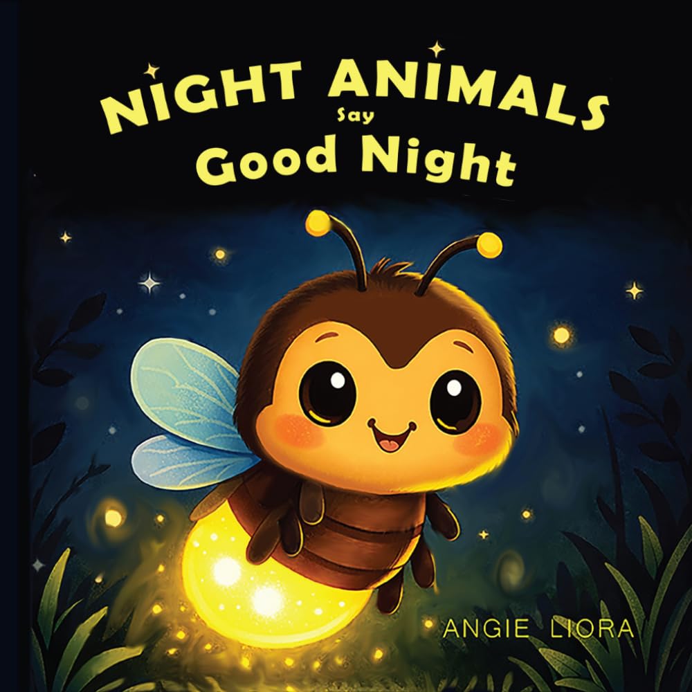 Night Animals Say Good Night- Black and White: Calming Bedtime Rhymes for Babies, Toddlers and Kids, Ages 0-7