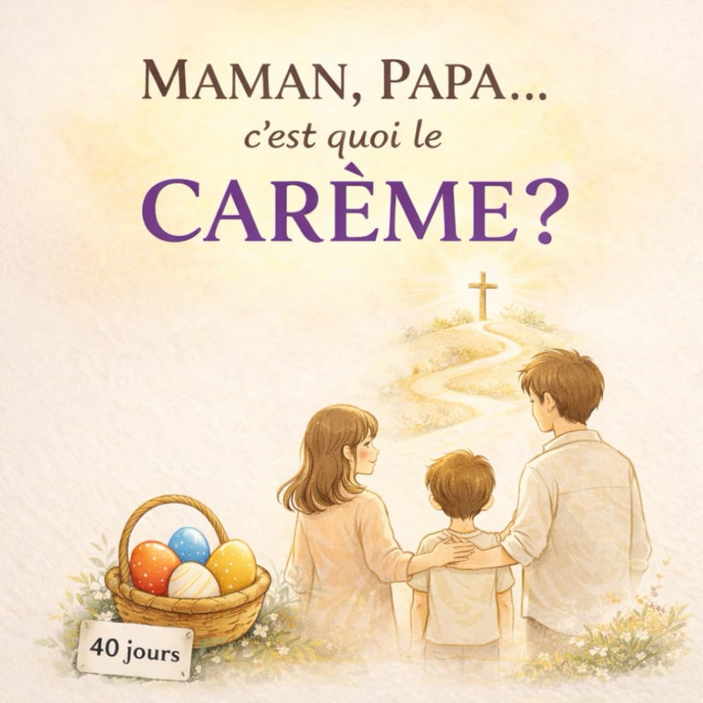 Papa, maman, c'est quoi le carême ? Histoire chrétienne pour enfant sur le carême et la fête de pâques pour enfant de 4 à 8 ans