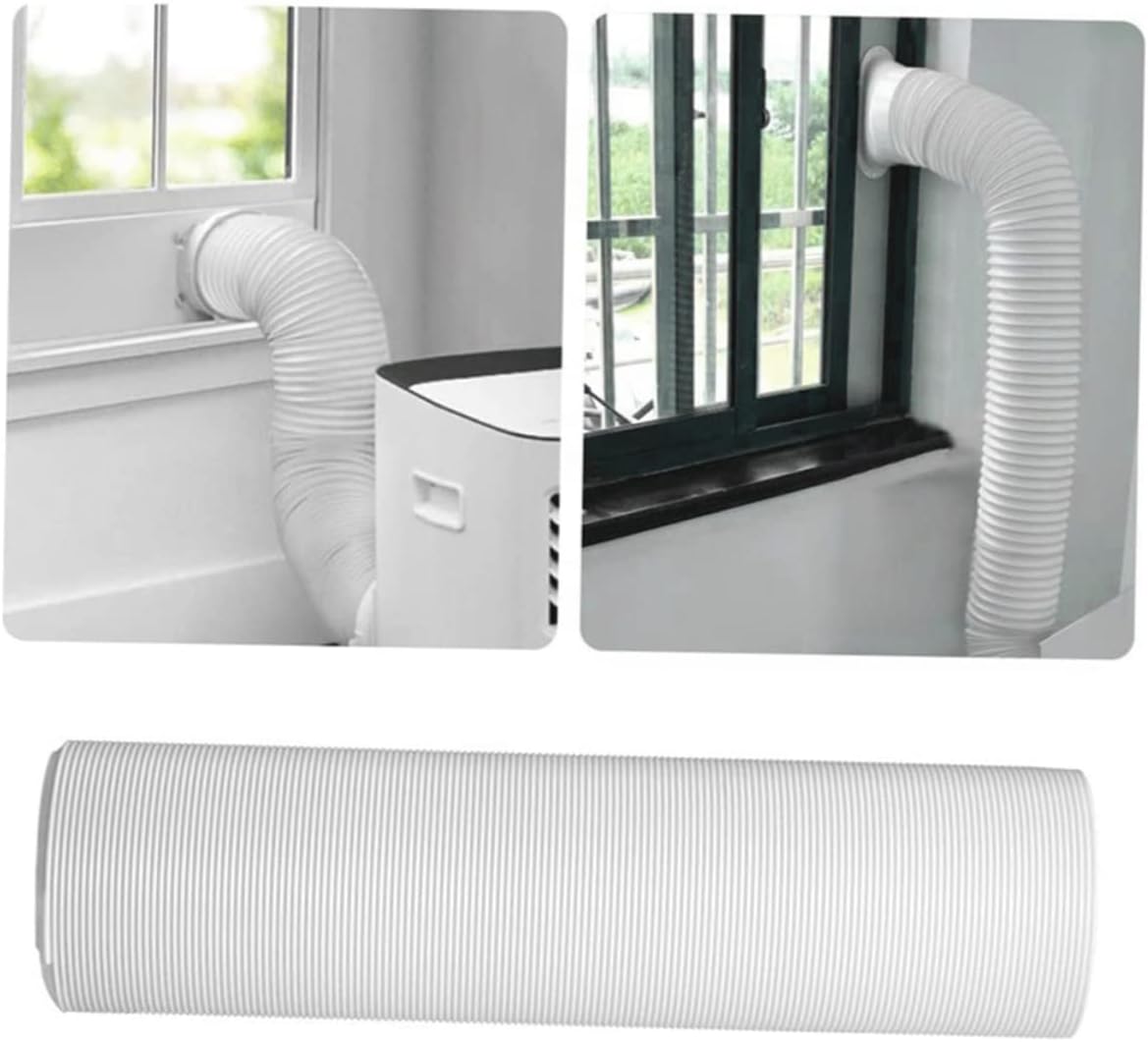 GLEAVI Air Conditioning Conditioner Hose Adapter Air Conditioner Accessories Ducting Air Conditioner Pipe Air Conditioner Tube Hose for Portable Plastic White
