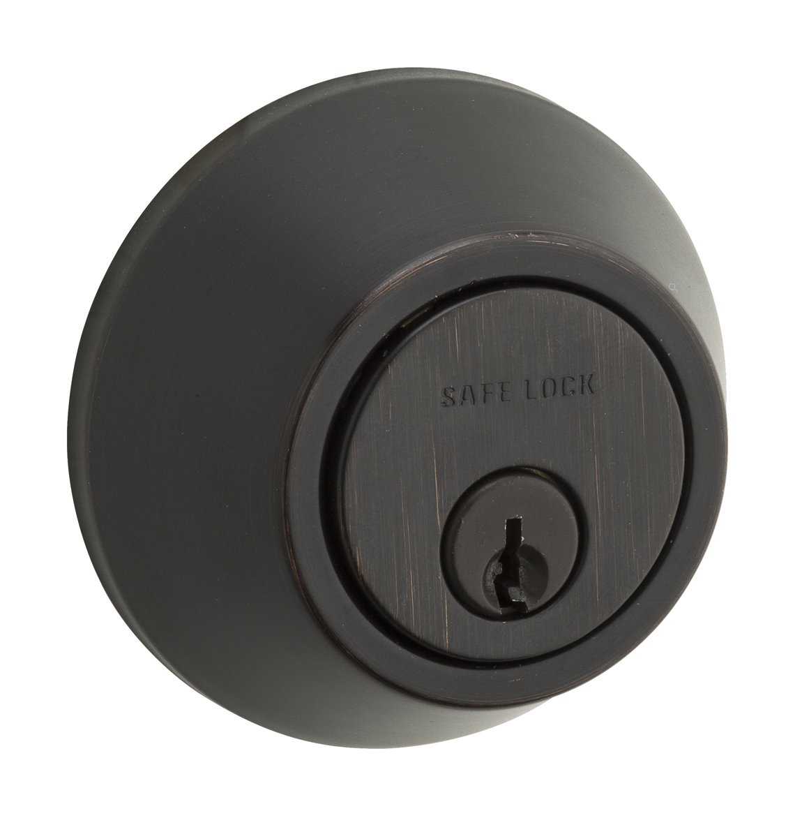 Weiser Safelock Venetian Bronze Round Deadbolt Lock, ANSI/BHMA Grade 3 ...