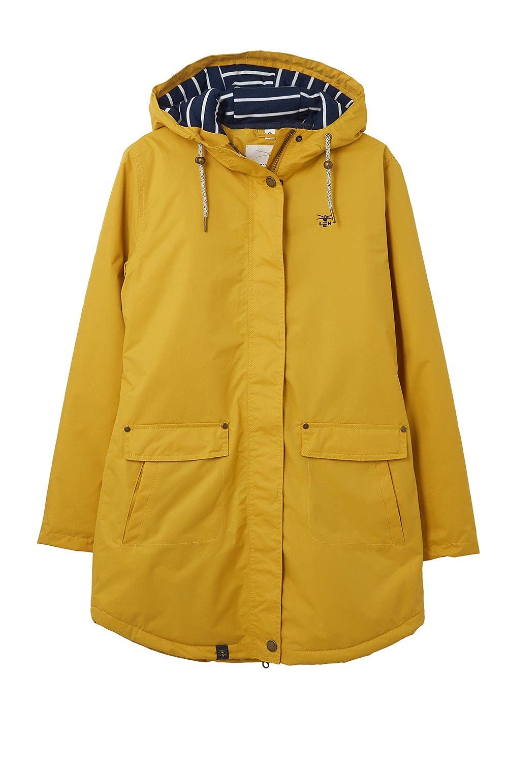 LightHouseWomens Long Iona Warm Waterproof Raincoat Ladies Padded Lined  Winter Outdoor Coat with Hood