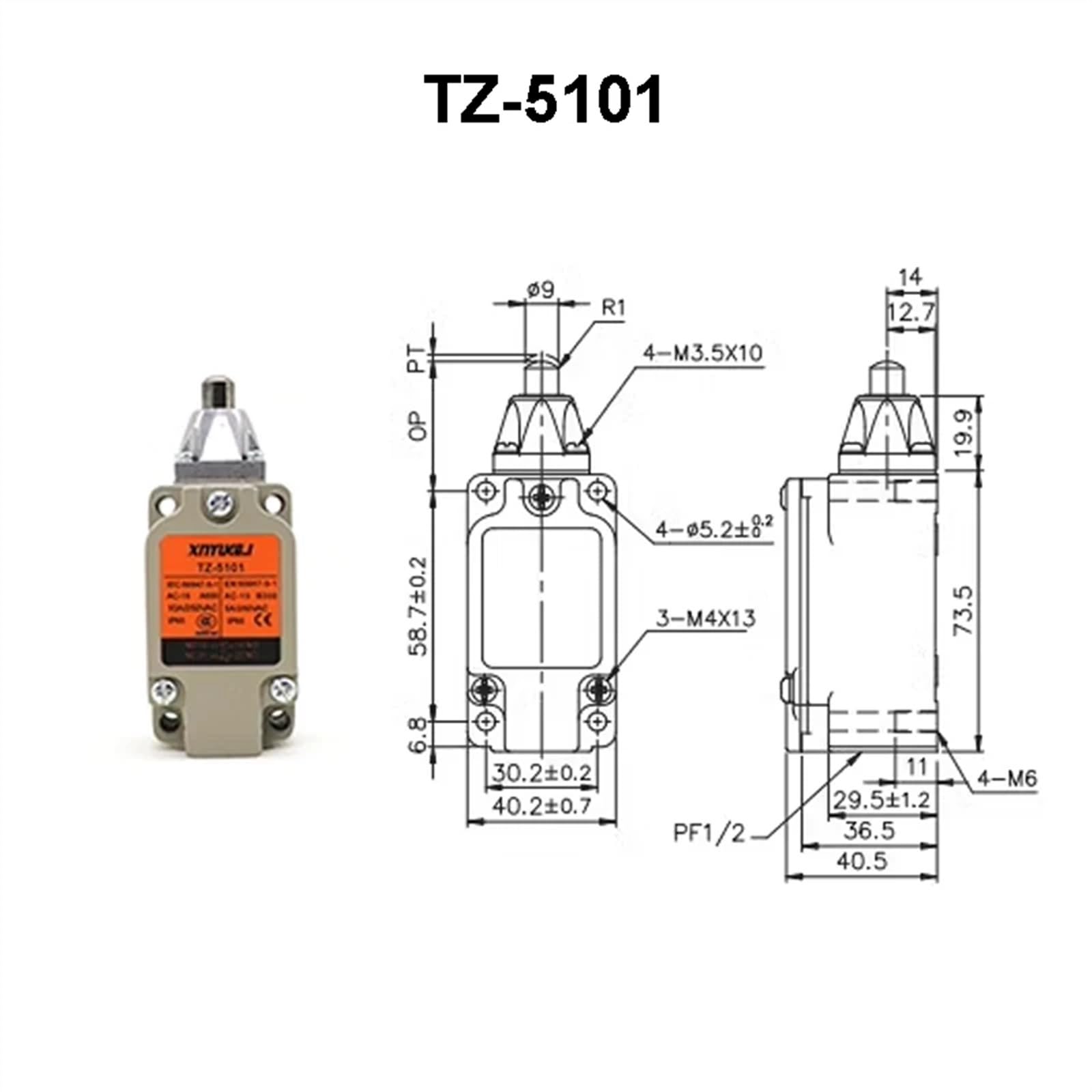 TZ-5 Limit Travel Switch TZ-5108 TZ-5101 TZ-5102 TZ-5105 TZ-5107