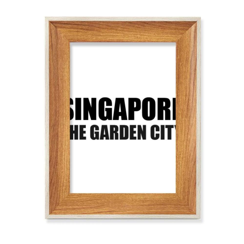 Cadre en bois Singapour pour bureau : exposez vos peintures de voyage