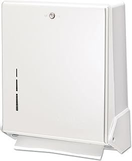 San Jamar T1905WH True Fold C-Fold/Multifold Paper Towel Dispenser White 11 5/8 x 5 x 14 1/2