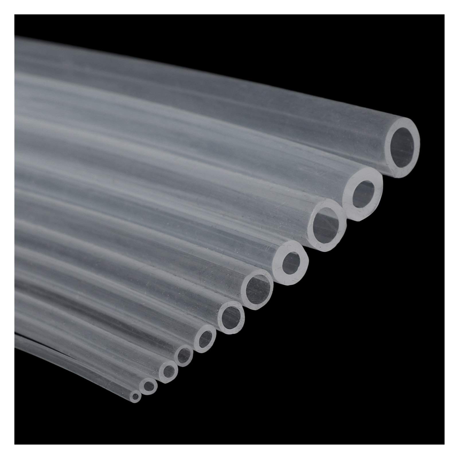 tubo in silicone, Tubo flessibile trasparente for elettronica, diametro interno(5x10mm)