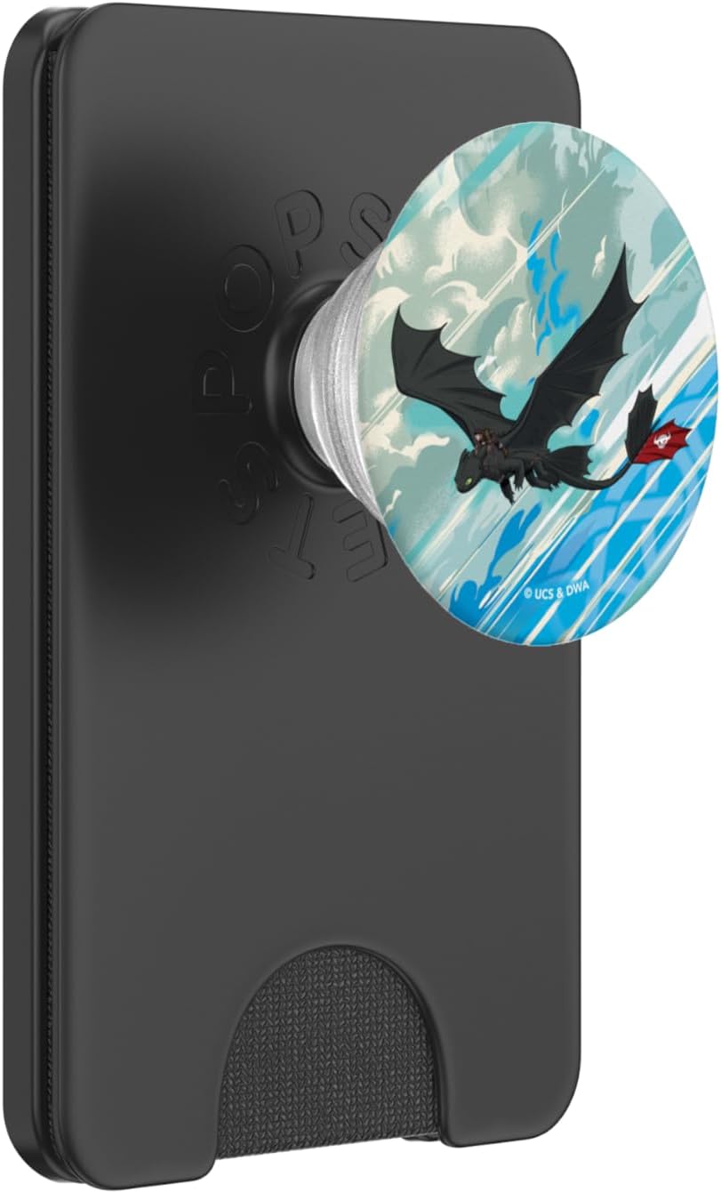 DreamWorks Dragons Hiccup and Toothless Conquer The Skies PopSockets PopWallet for MagSafe