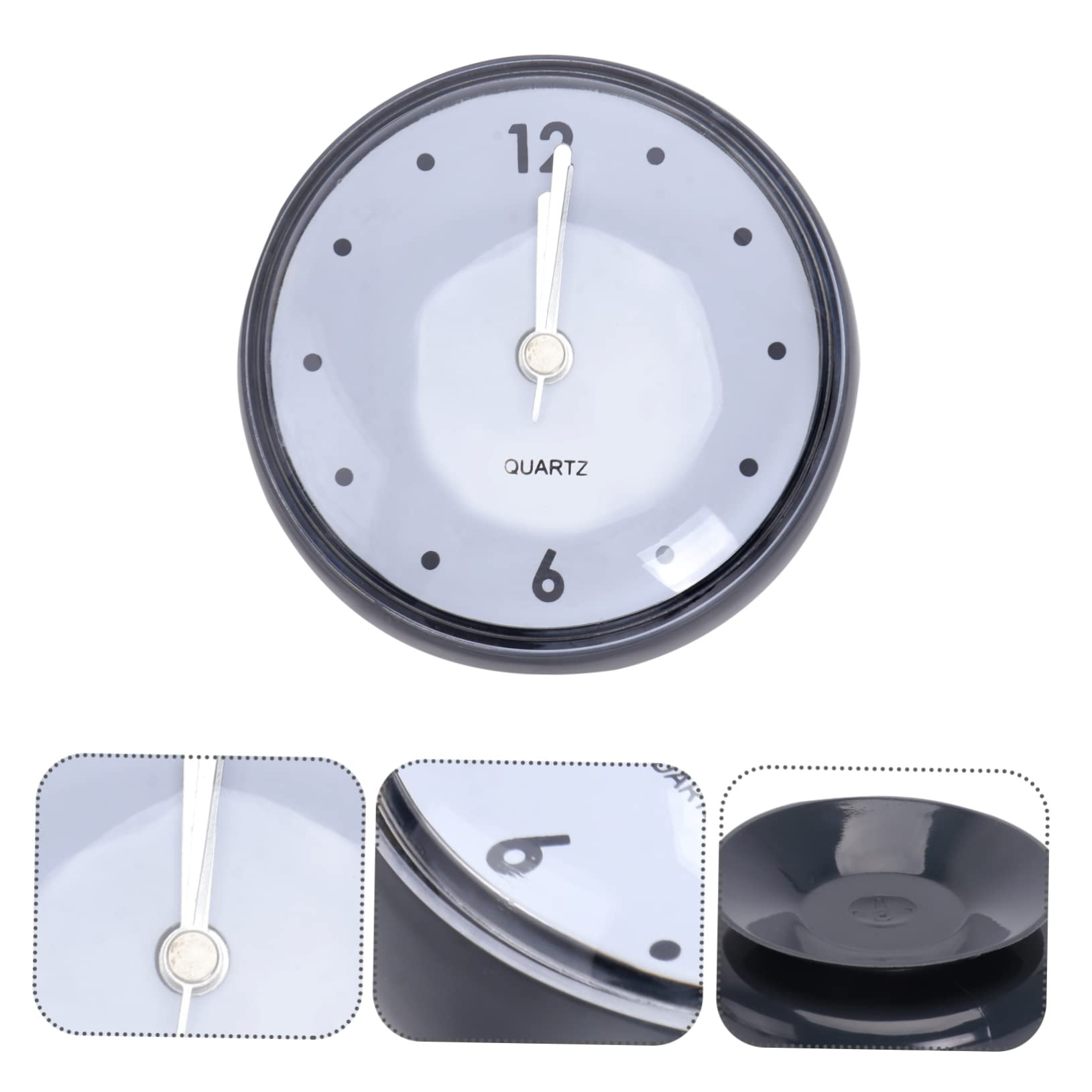 DOITOOL 1pc Bathroom Wall Clock Cup Mute Hanging Clock for Kitchen Easy to Read Display for Smooth Deep
