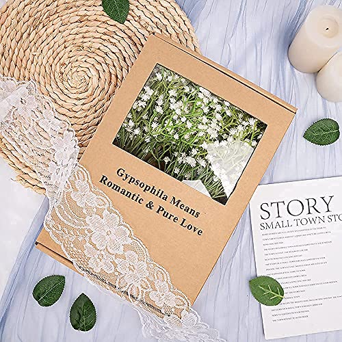 N&T Nieting Baby Breath Flowers,10Pcs Fake Gypsophila Plants Artificial Baby Breath Flowers For Wedding Bouquets Party Home Garden Decoration, White #TOP3