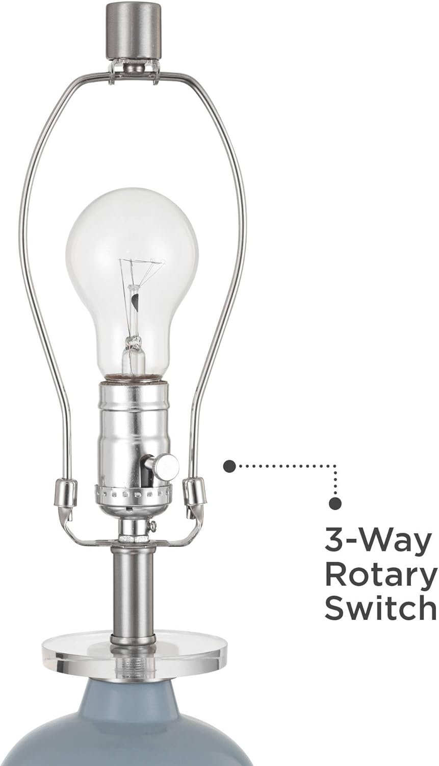 360 Lighting Stratos 26 1/4" High Blue Cloud Ceramic Table Lamp