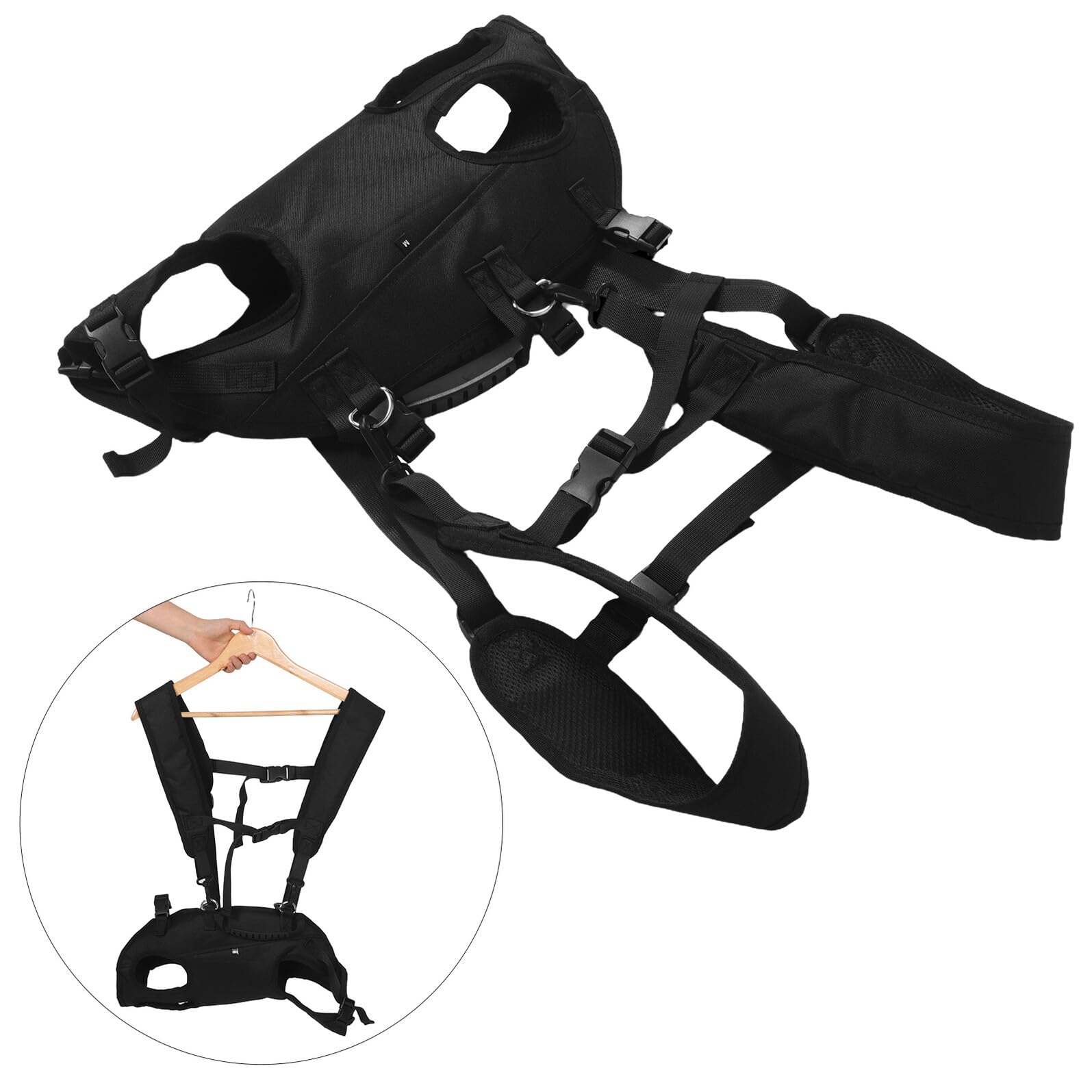 Zaino per Cani e Animali Domestici Tracolle Doppie, Fibbie di Sicurezza Rinforzate, Poliestere Resistente, per Viaggi e Passeggiate Peso 6.5-10kg