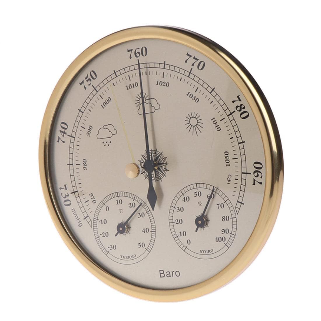 AGrAdi Stazione meteorologica domestica 3 in 1 barometro termometro igrometro parete